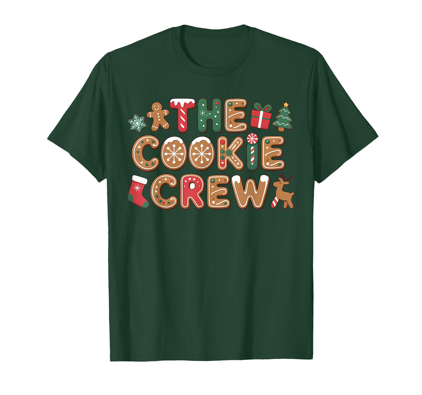 The Cookie Crew Christmas Baking Cookie Lover Kids Women T-Shirt