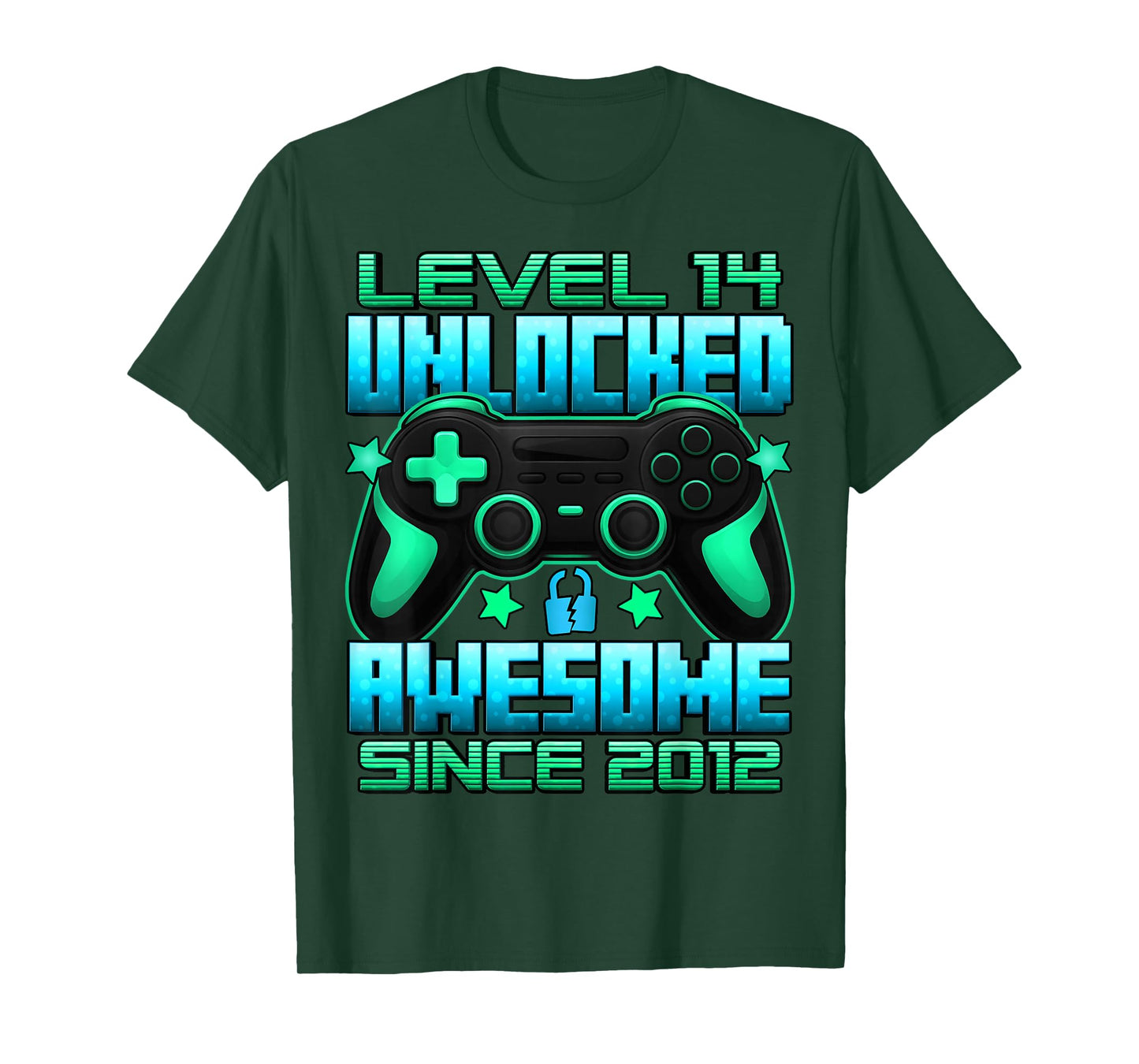 Level 14 Unlocked 14 Year Old Gifts Boys 14th Birthday Boy T-Shirt