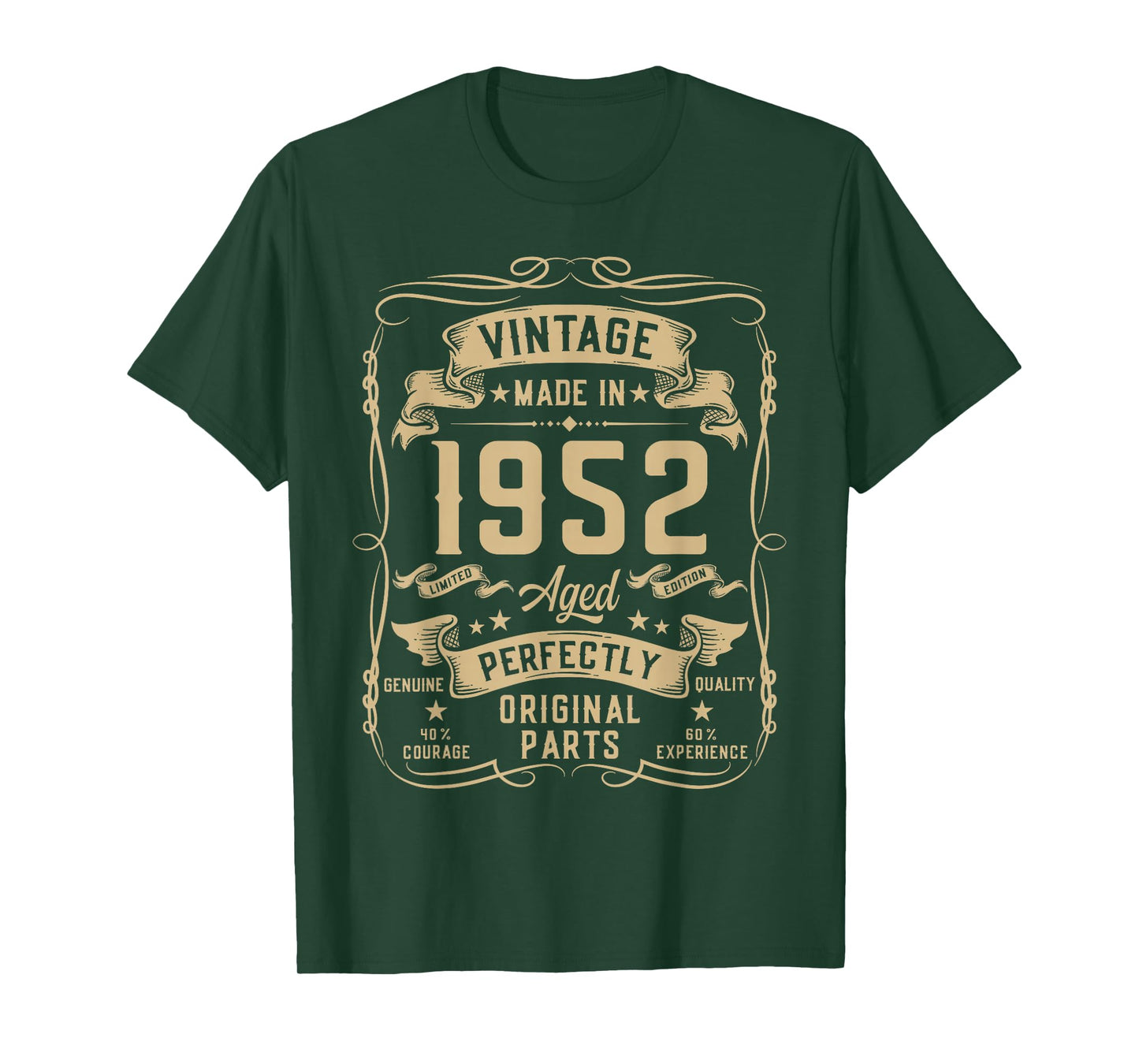 Vintage 1952 74yr 74th Birthday Gifts for Men 74 Years Old T-Shirt