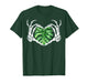 Skeleton Hands Heart Monstera Houseplant Botanical Gardening T-Shirt