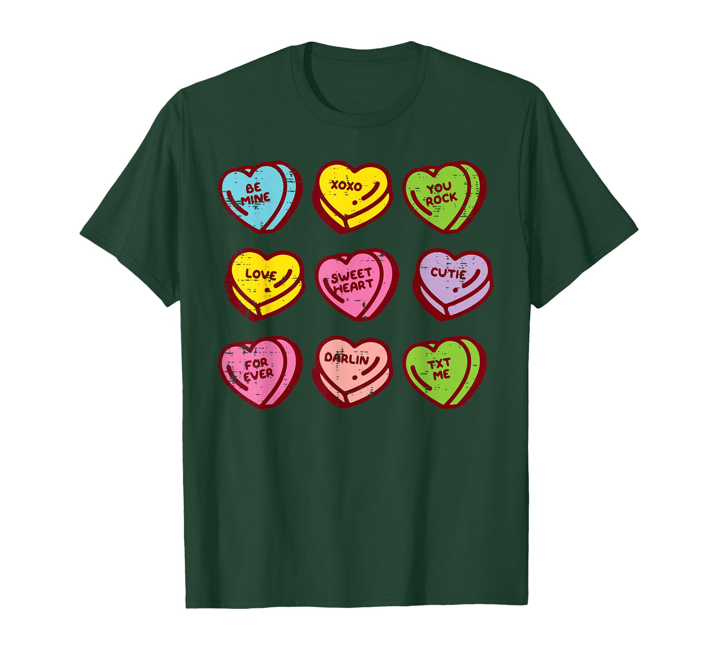 Valentines Day Hearts Candy Be Mine Valentine Women Men Kids T-Shirt