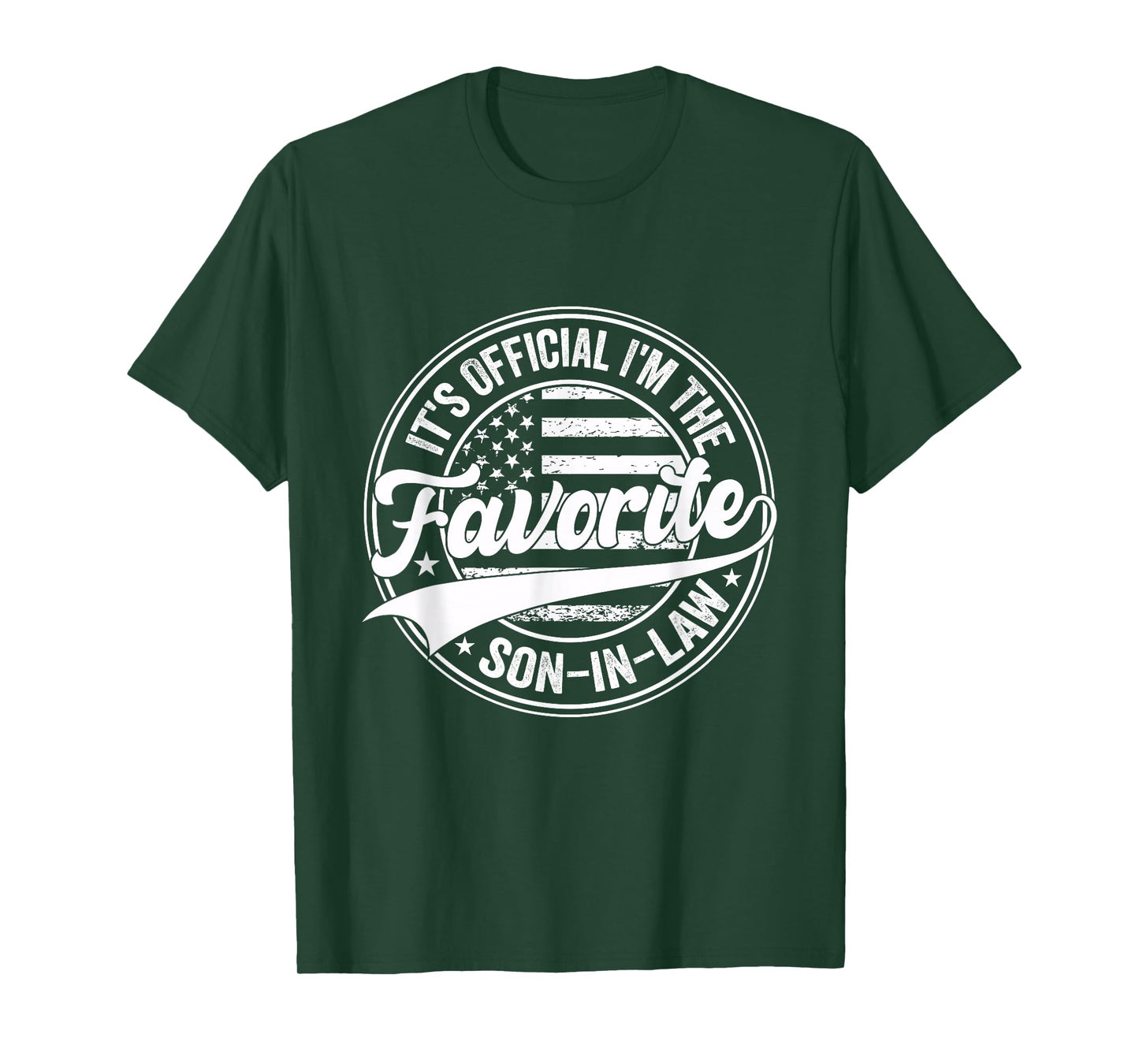 It's Official I'm The Favorite Son-in-Law Funny Vintage T-Shirt