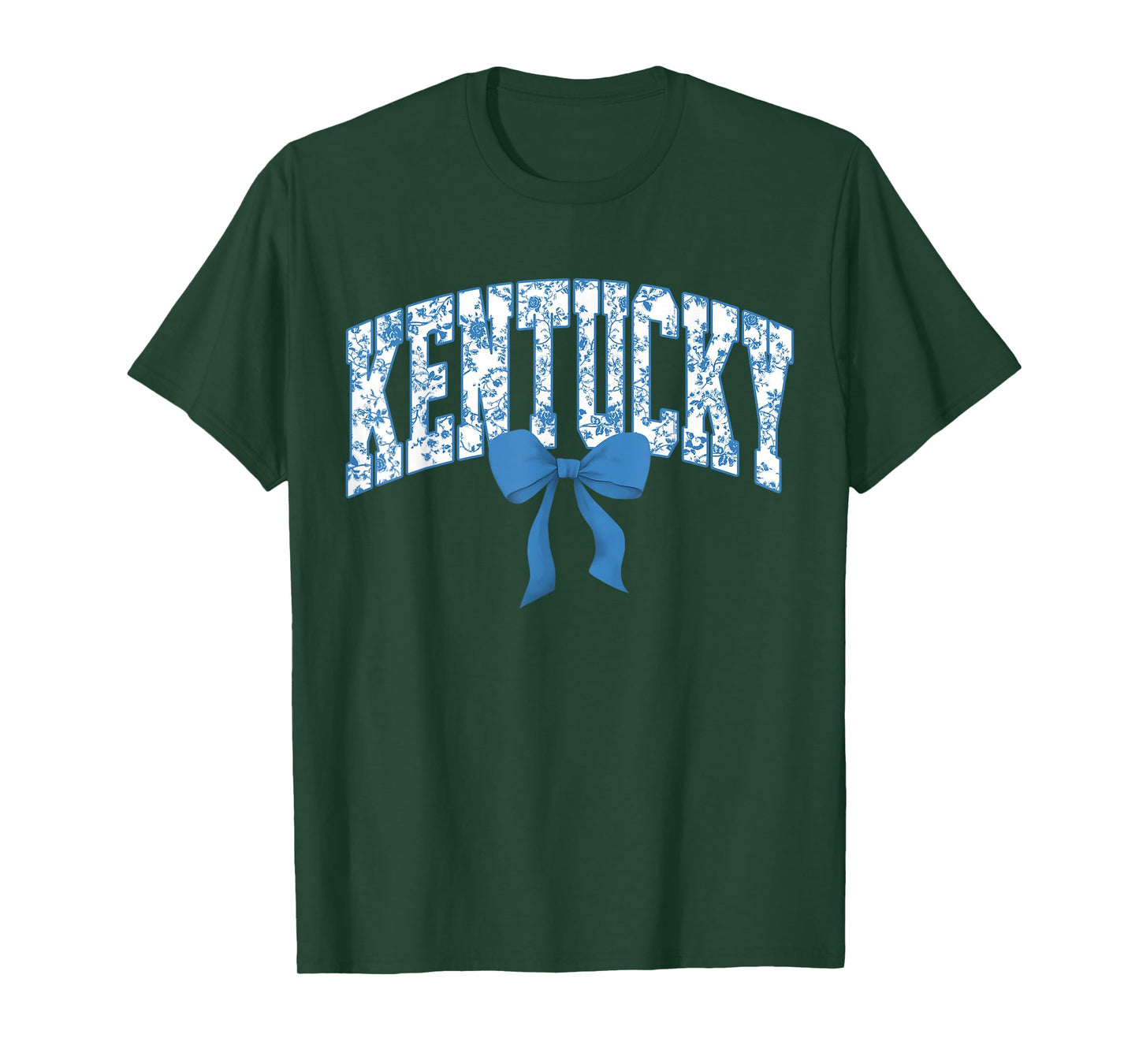 Kentucky Coquette Bow Floral State Pride Style Girls Women T-Shirt
