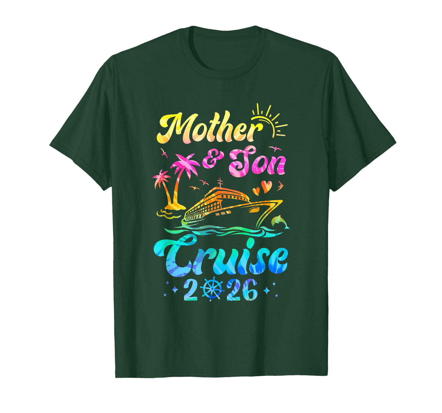 Mother Son Cruise 2026 Family Mom Son Matching Vacation Trip T-Shirt