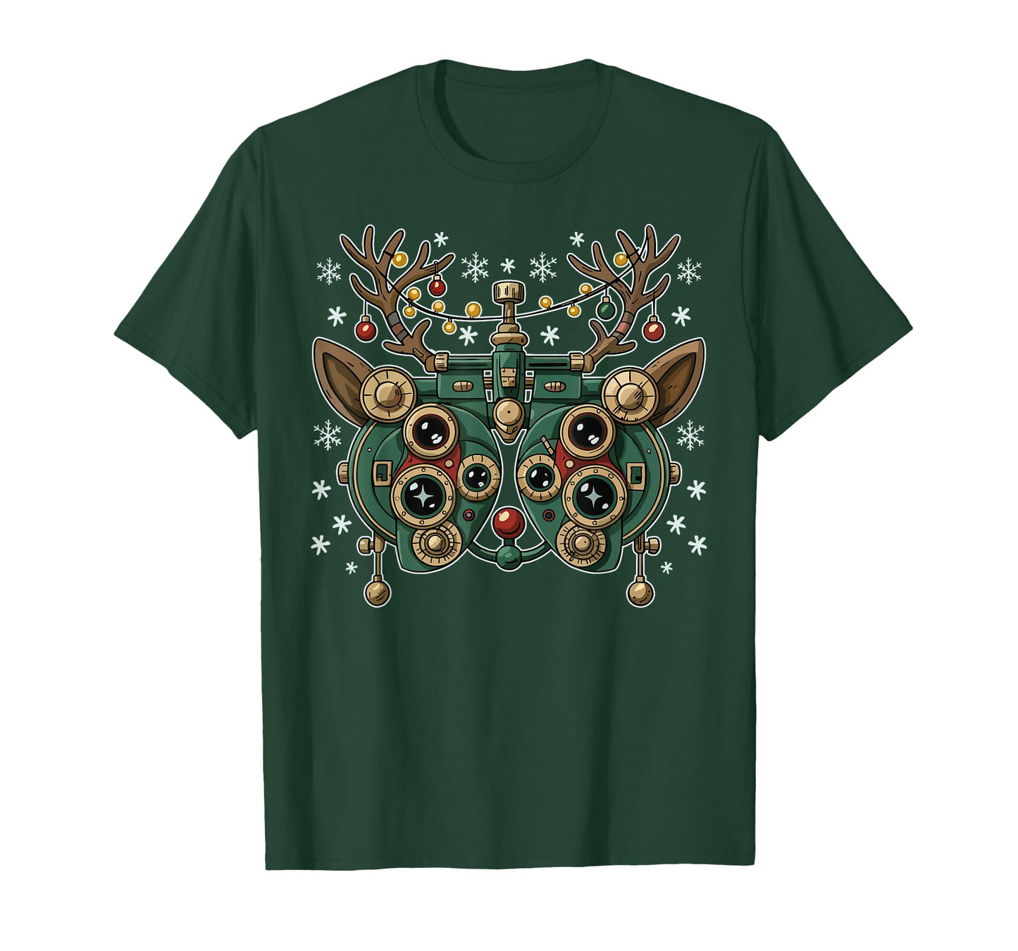Optometry Christmas Ophthalmologist Funny Optician Christmas T-Shirt
