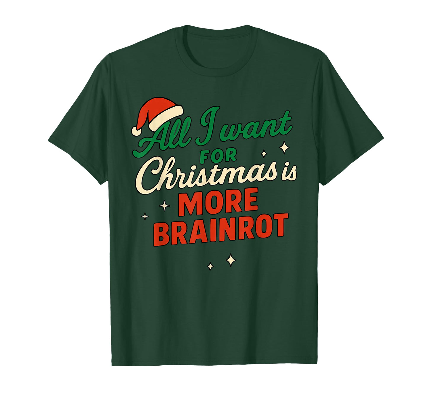 Funny Italian Brainrot Christmas MemeFor Boys Kids X-Mas T-Shirt