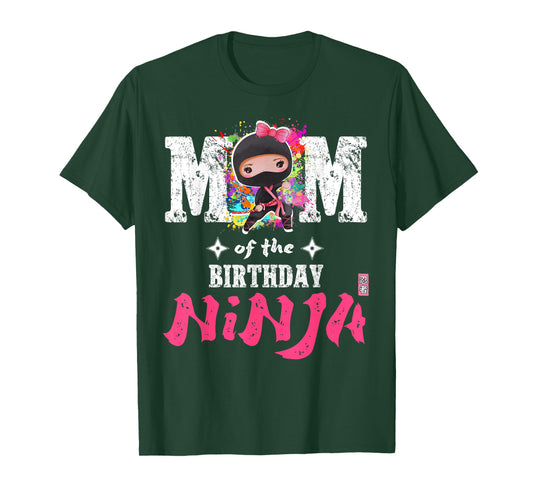 Mom of The Birthday Ninja T-Shirt