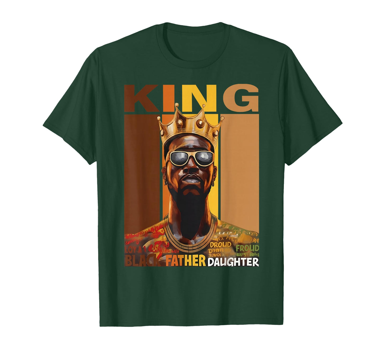 Black King African American Men Black History Month Graphic T-Shirt