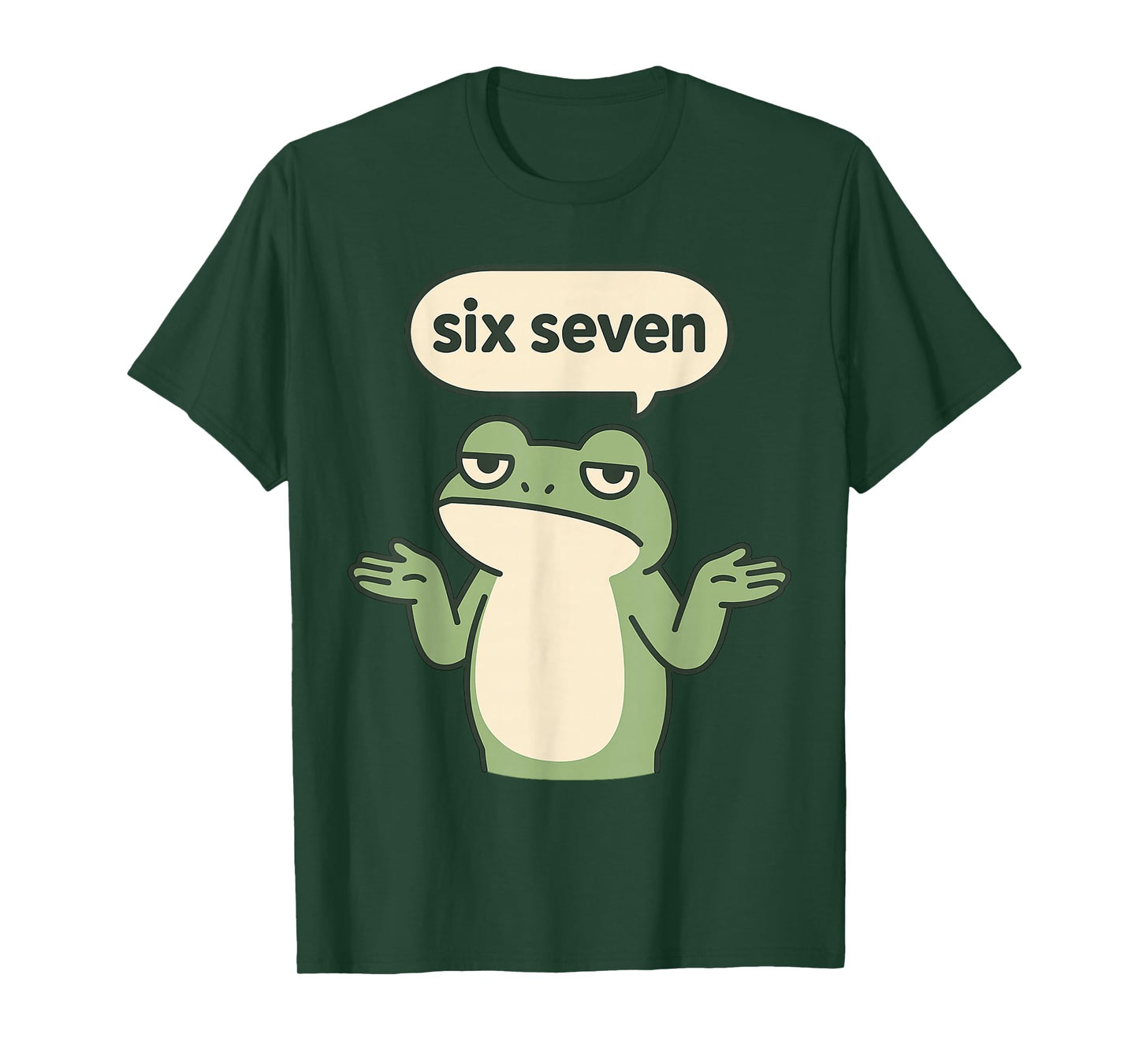 Funny 6-7 Frog Meme Brainrot Gaming Kids Humor T-Shirt