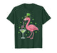 St Patricks Day Shirt Women, Irish Flamingo Leprechaun T-Shirt