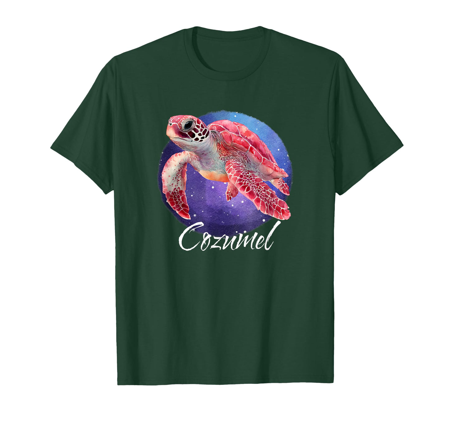 Watercolor Turtle Cozumel T-Shirt