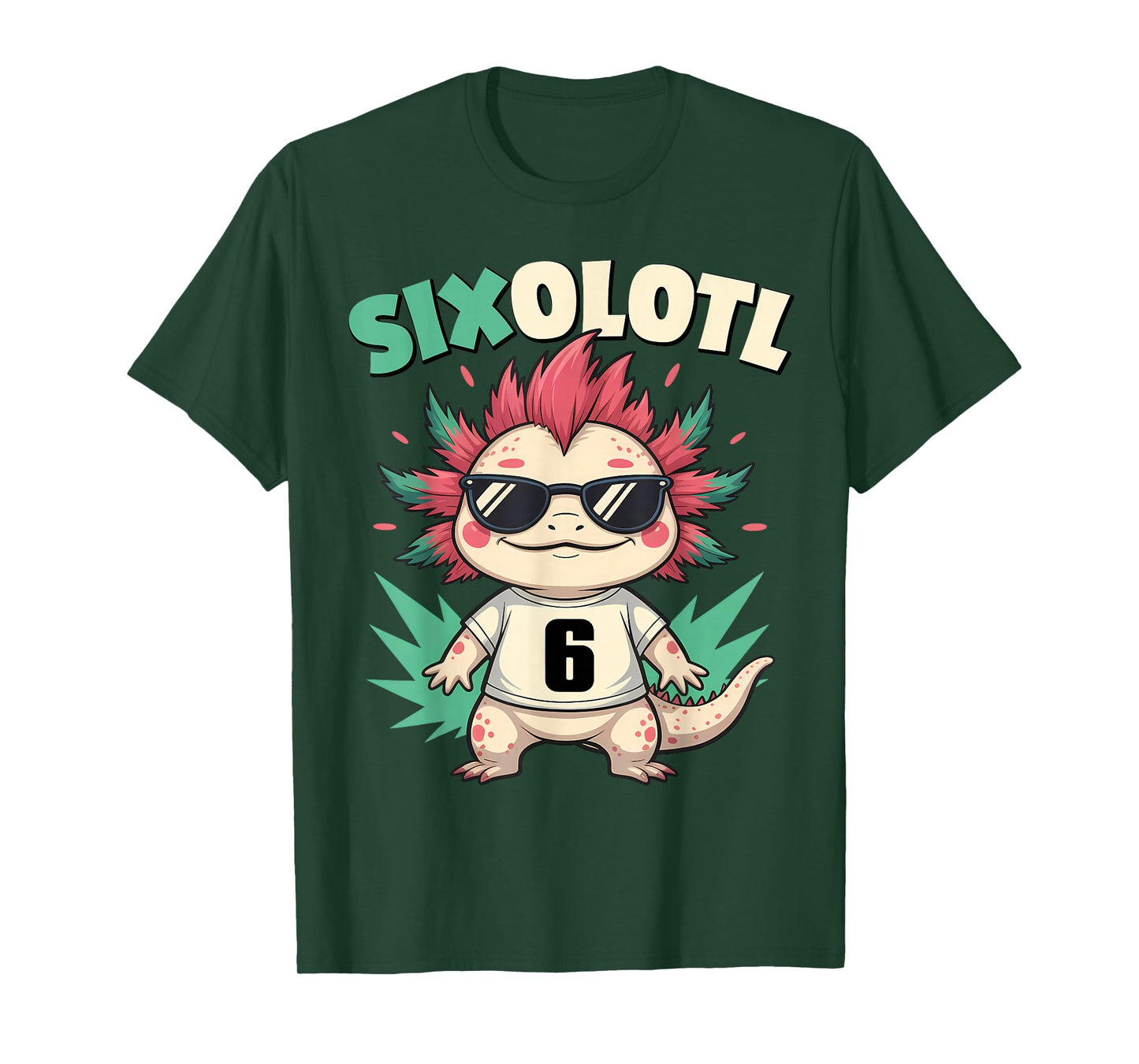 Sixolotl – Funny Axolotl Halloween Number 6 Costume T-Shirt