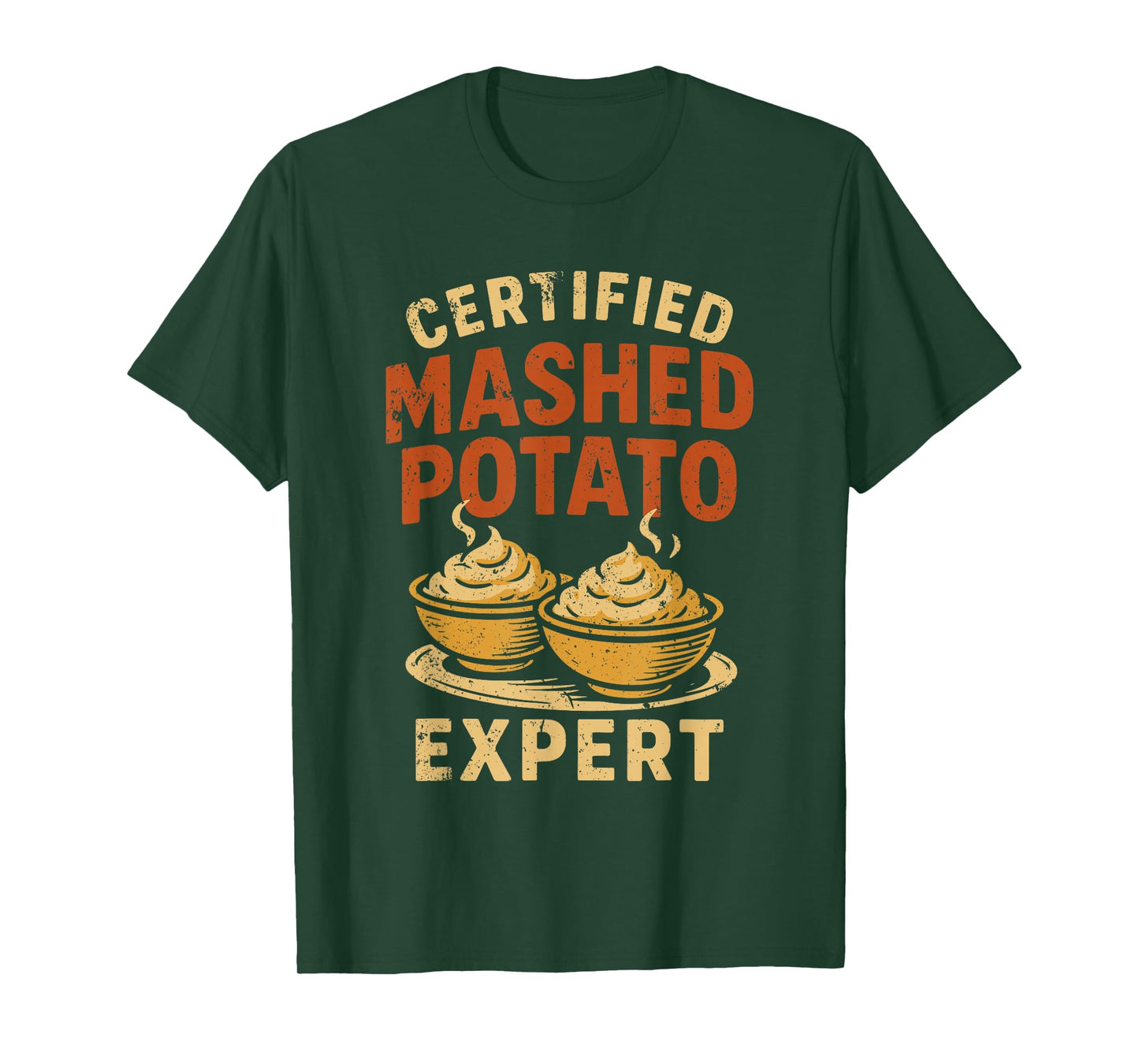 Funny Certified Mashed Potato Expert for Sweet Potato Lovers T-Shirt