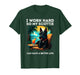 Funny Scottish Terrier Dog I Work Hard Scottie Dog Lover T-Shirt