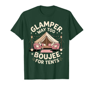 Funny Glamping Art for Men Women RV Tent Glamper Glamping T-Shirt