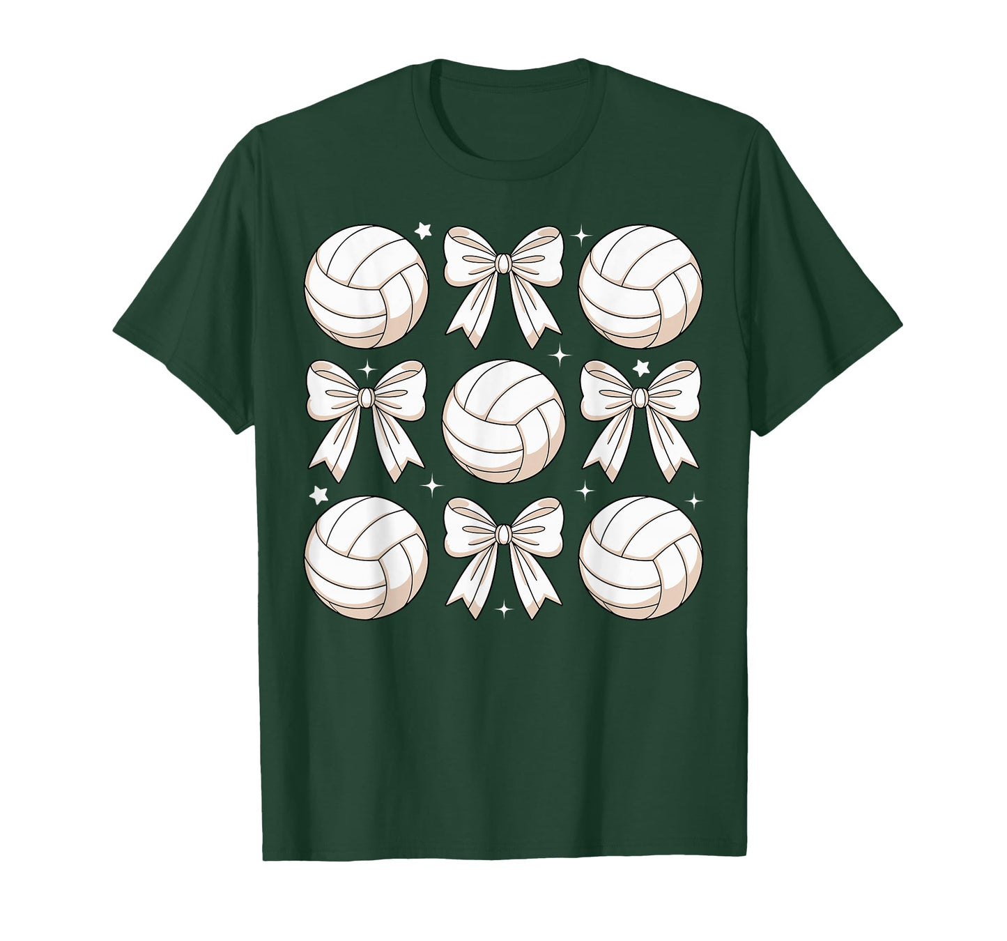 Volleyball Coquette Bow Volleyball Girl Mom Mama Sister T-Shirt