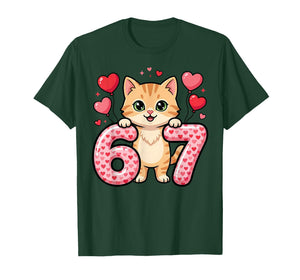 Cute Kitty 67 Heart Cat Love T-Shirt