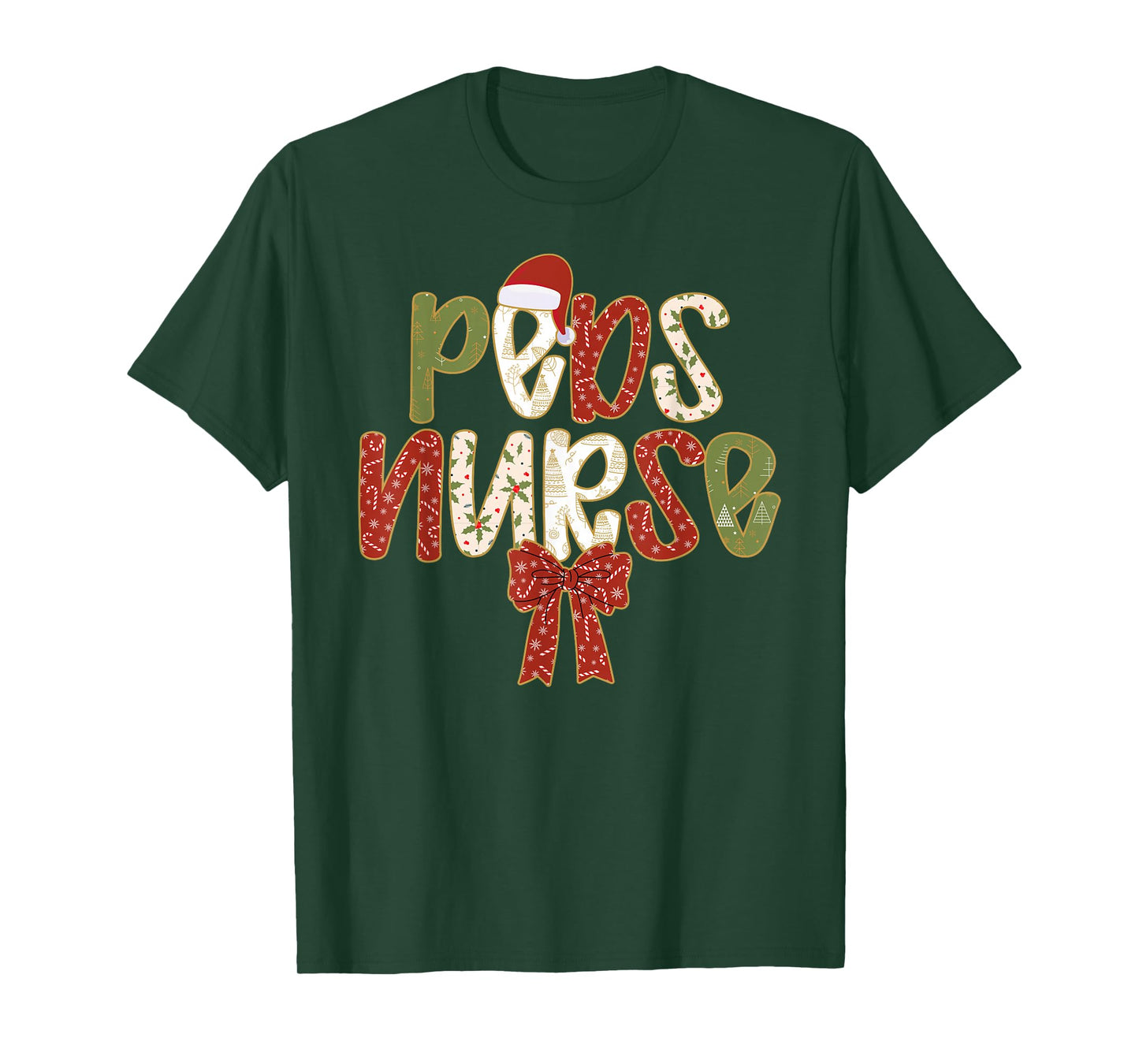 Peds Nurse Christmas Pediatric Nurse Xmas Party Coquette T-Shirt