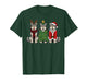Retro Christmas Wolf Santa Reindeer T-Shirt
