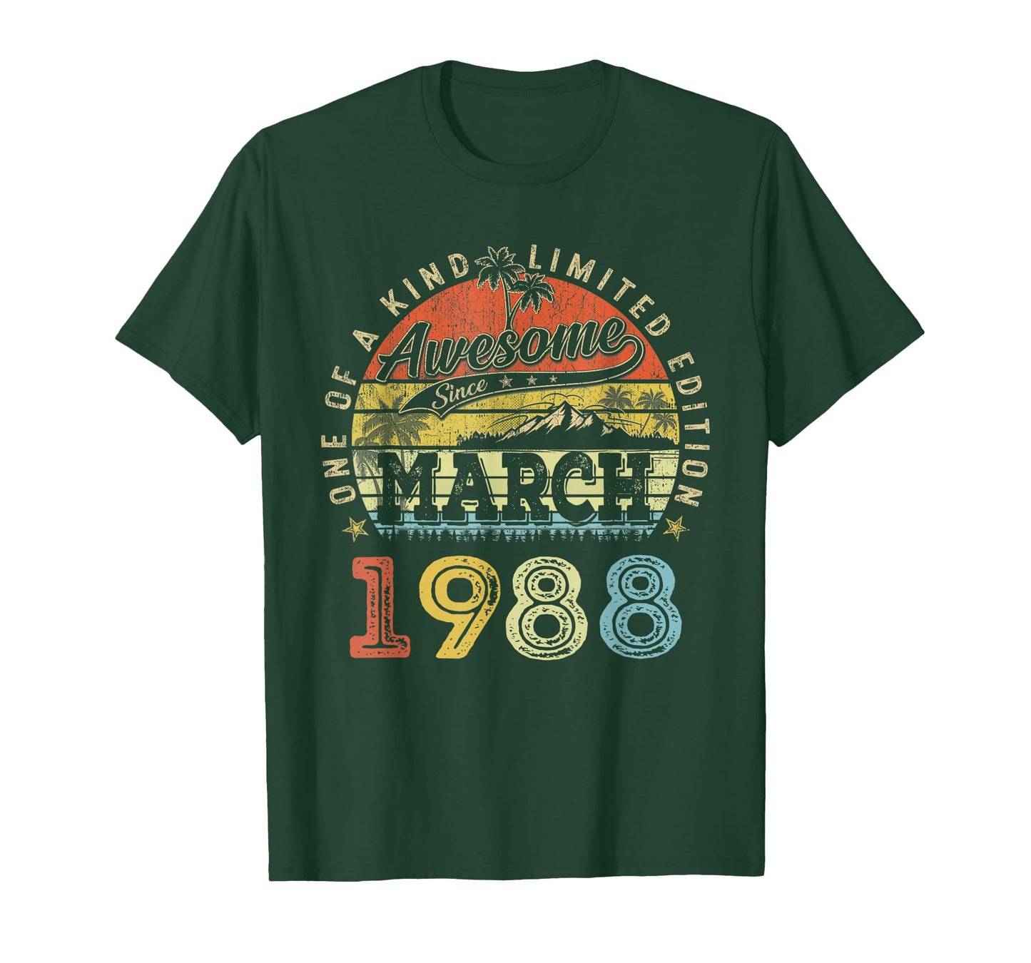 38 Limited Edition 1988 One of a Kind March 38th Birthday T-Shirt