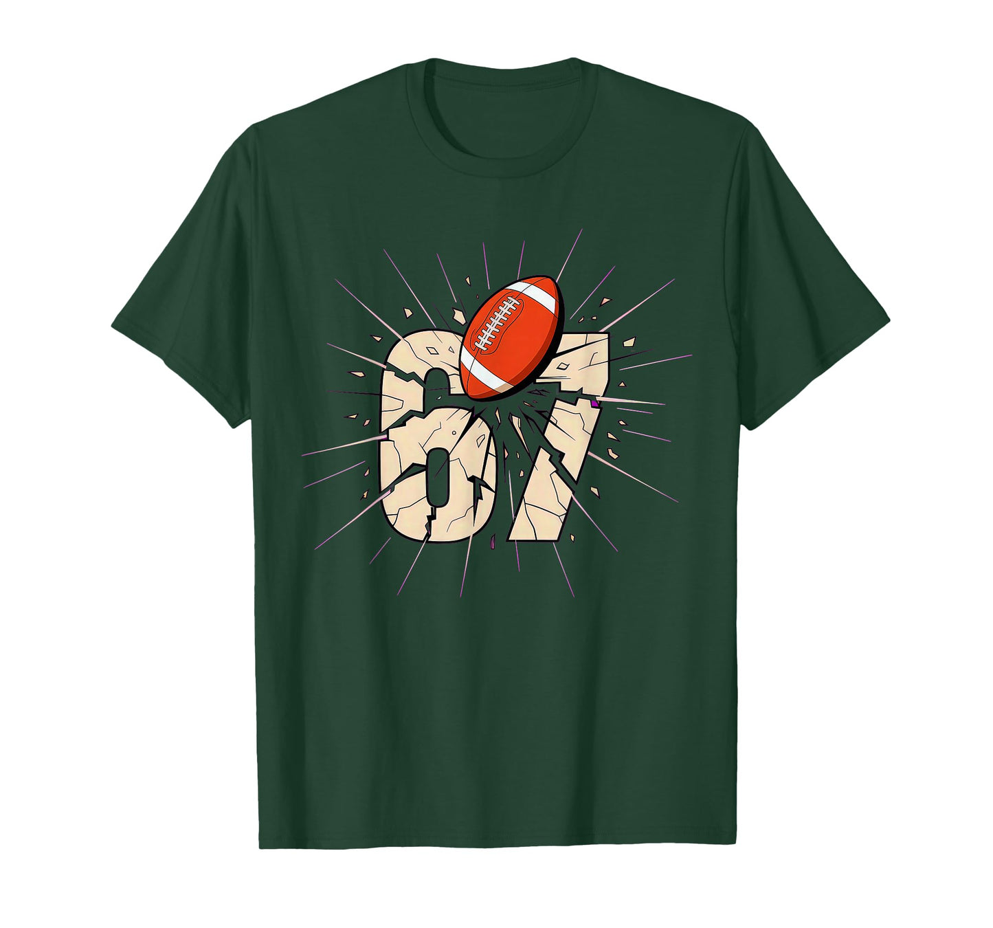 67 Football Six Seven 6 7 Meme 6-7 T-Shirt