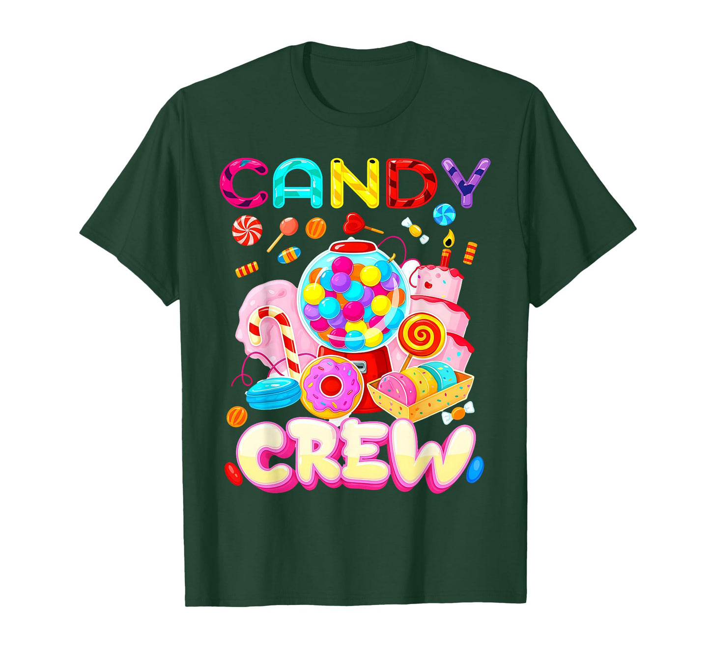 Candy Crew Candy Costume Women Candy Land Kids Sweetie T-Shirt