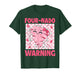 Four 4 Nado Warning Pink Tornado Themed Birthday Girls Kids T-Shirt