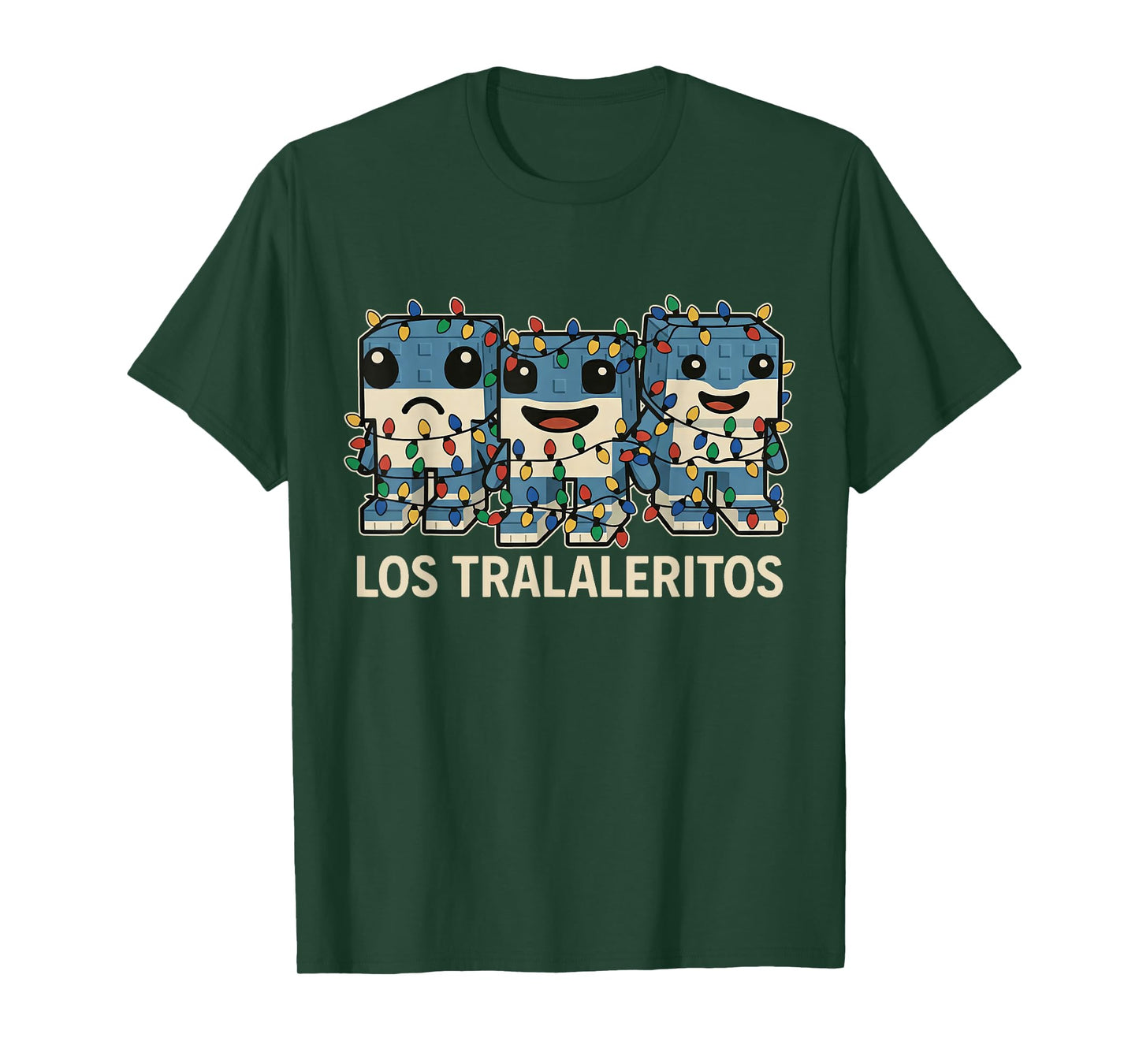 Los Tralaleritos Christmas Lights - Funny Brainrot Kids Meme T-Shirt
