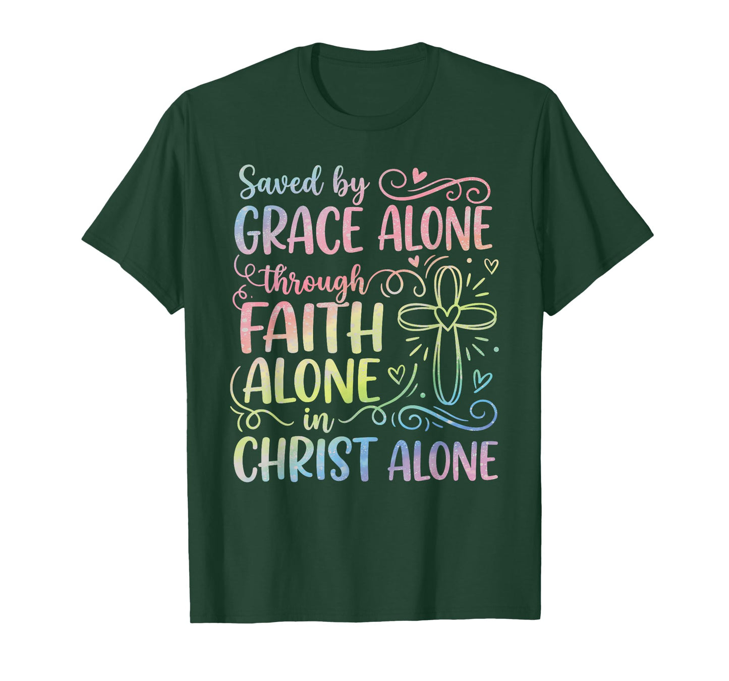 Saved by Grace Alone Solas for Christian Women T-Shirt