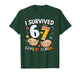 I Survived 67 Days of School Cool Teacher Design T-Shirt