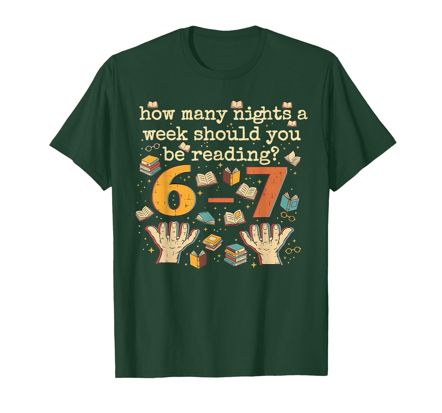 Funny Reading 67 Six Seven Meme Teacher Book Lover Retro T-Shirt