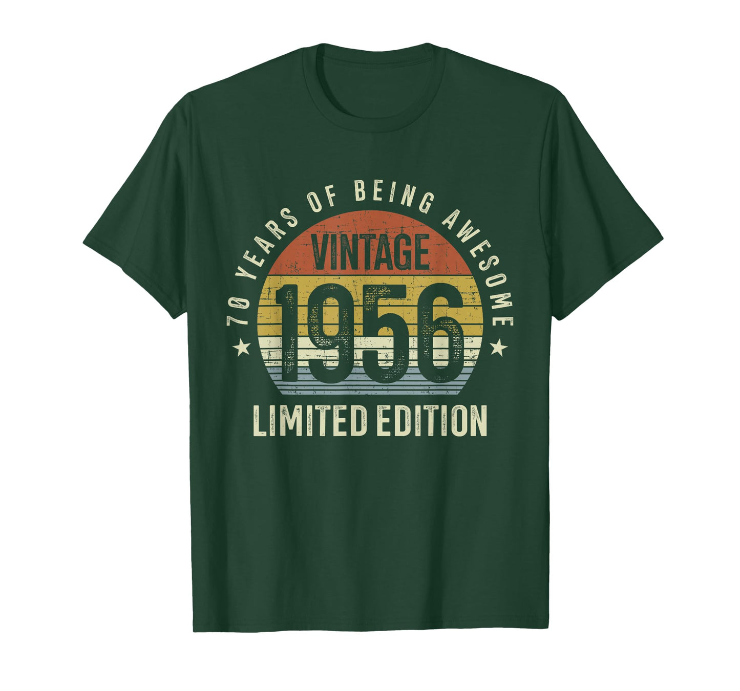 70th Birthday Vintage 1956 Limited Edition 70 Years Old T-Shirt