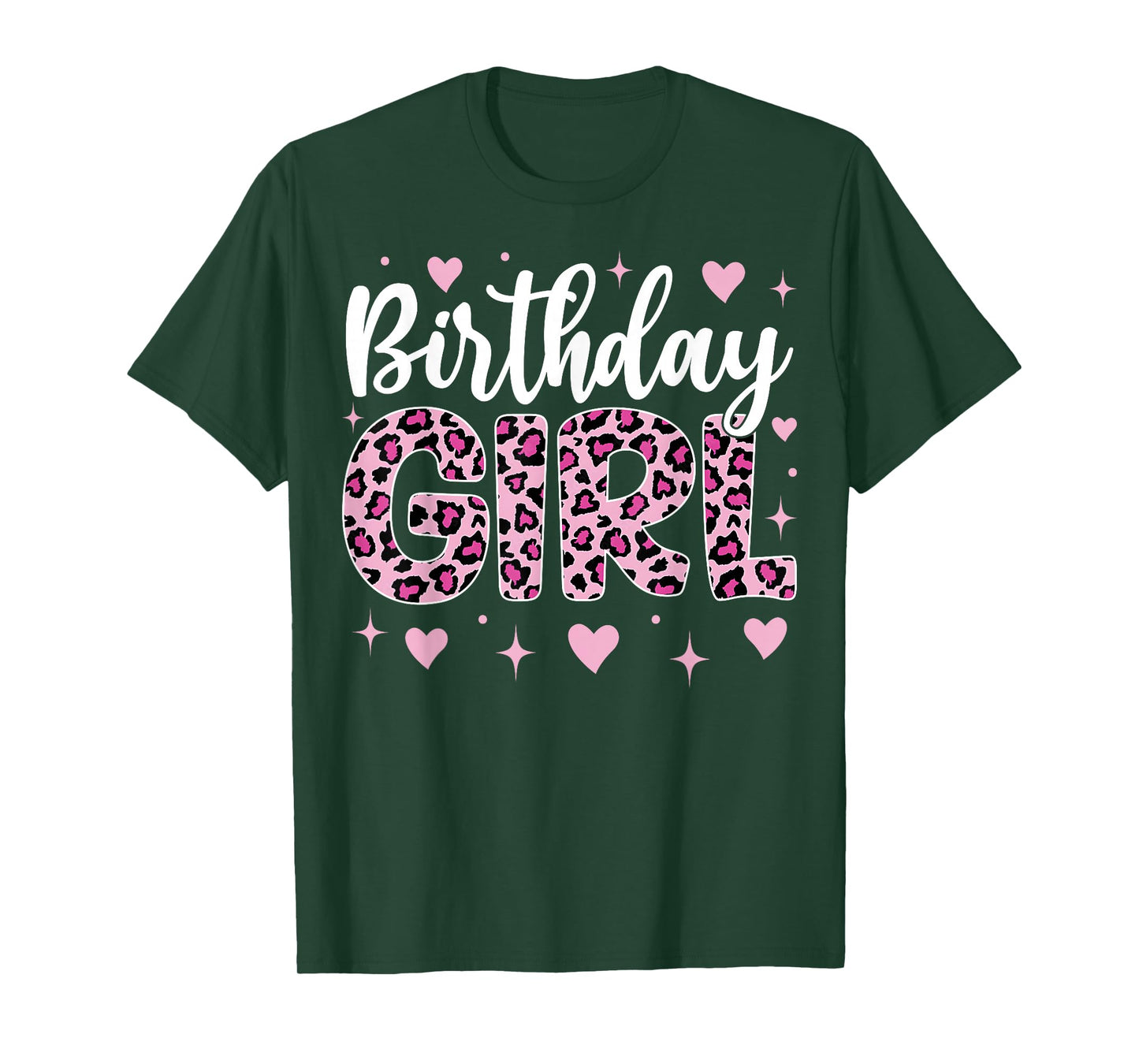 Leopard Cheetah Birthday Girl Animal Party T-Shirt