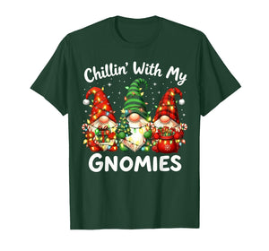 Chillin' with My Gnomies Family Christmas Gnome Xmas Holiday T-Shirt