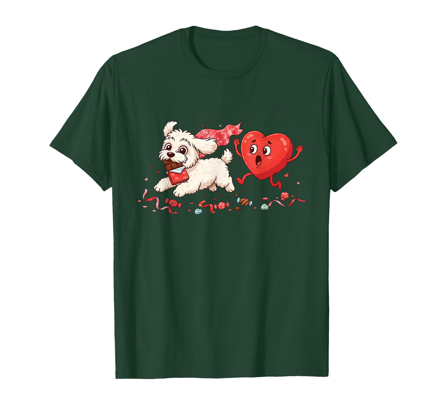 Funny Havanese Heart Valentine Dog Womens Mens Kids T-Shirt