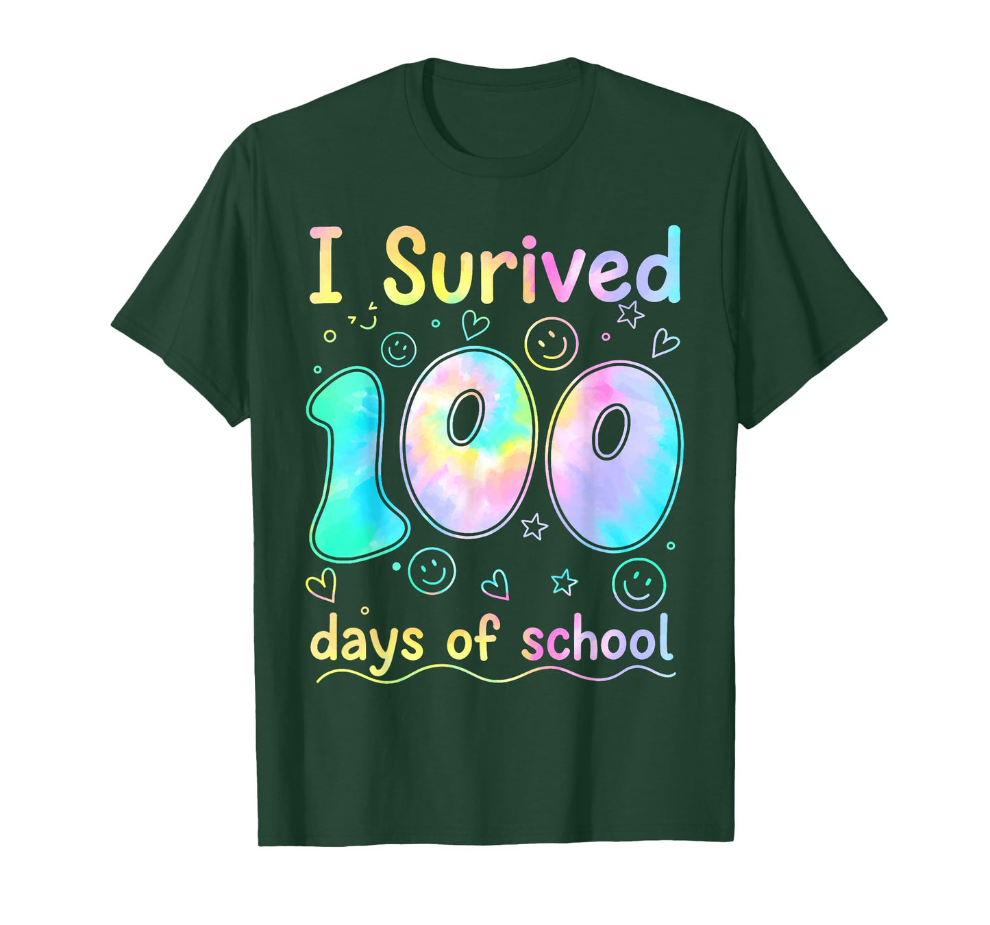 I Survived 100 Days of School Students Teachers 100th Day T-Shirt