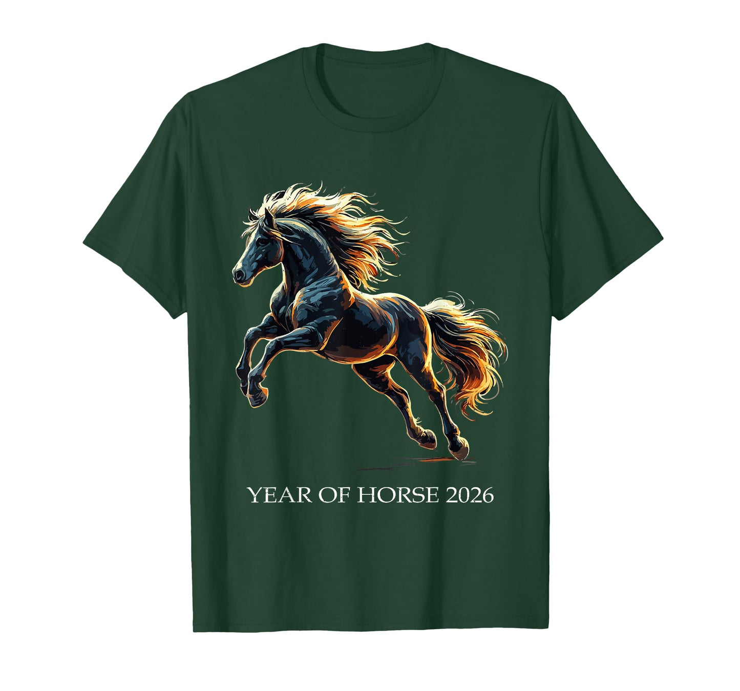 Year of The Horse 2026 Chinese Fire New Year NYE T-Shirt