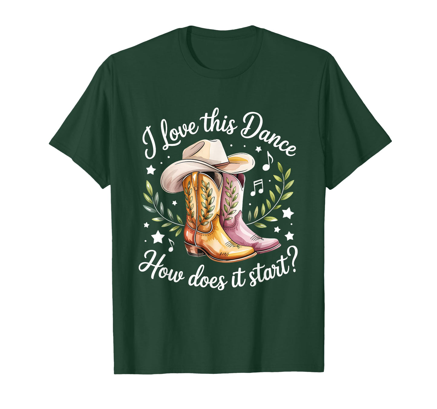 I Love This Dance How Does It Start Line Dance T-Shirt