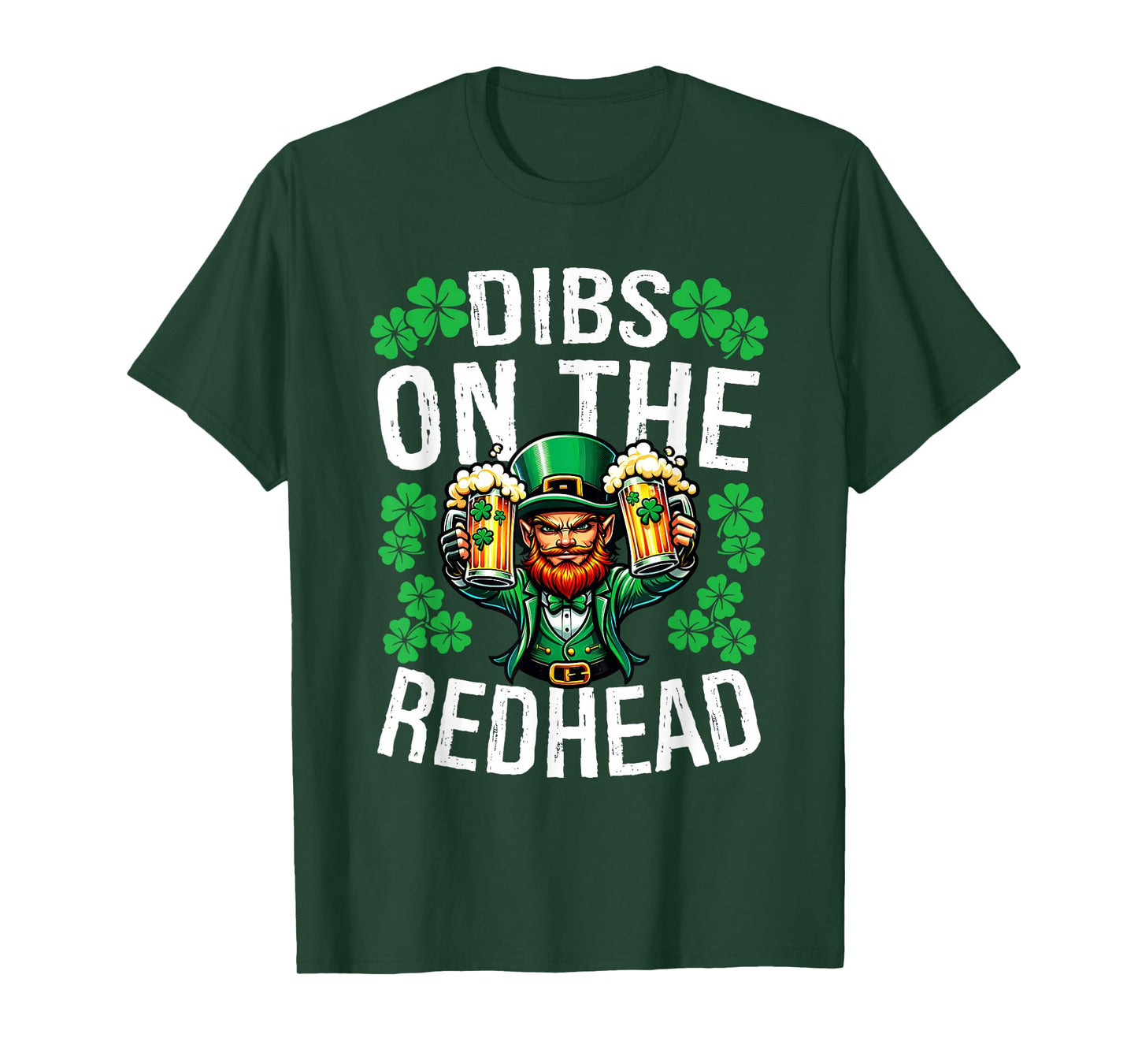 Dibs On The Redhead Shirt Irish Shamrock St Patricks Day Men T-Shirt