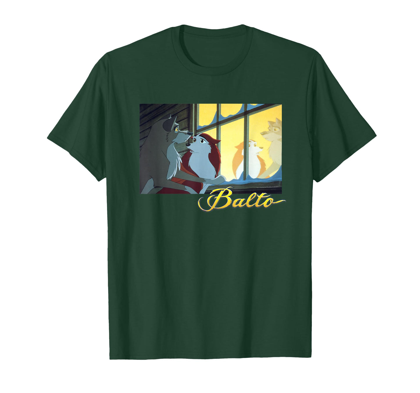 Balto and Jenna Window Scene Watching Over Rosy T-Shirt