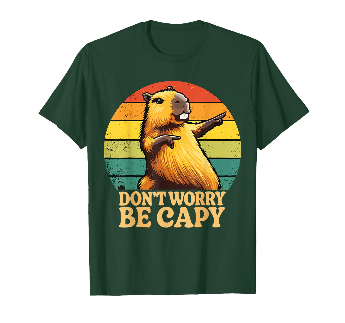 Funny Retro Capybara Animal Be Capy Unisex T-Shirt