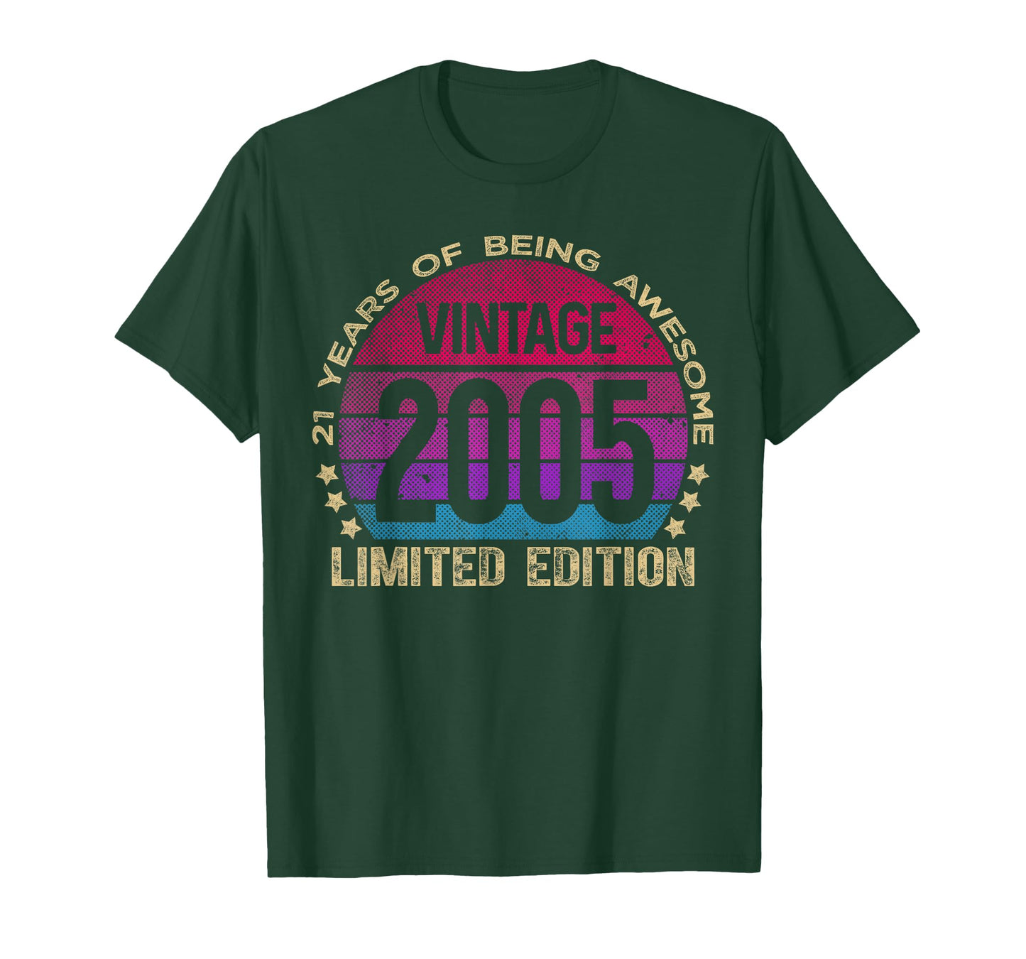 21 Year Old Gifts Vintage 2005 Limited Edition 21st Birthday T-Shirt