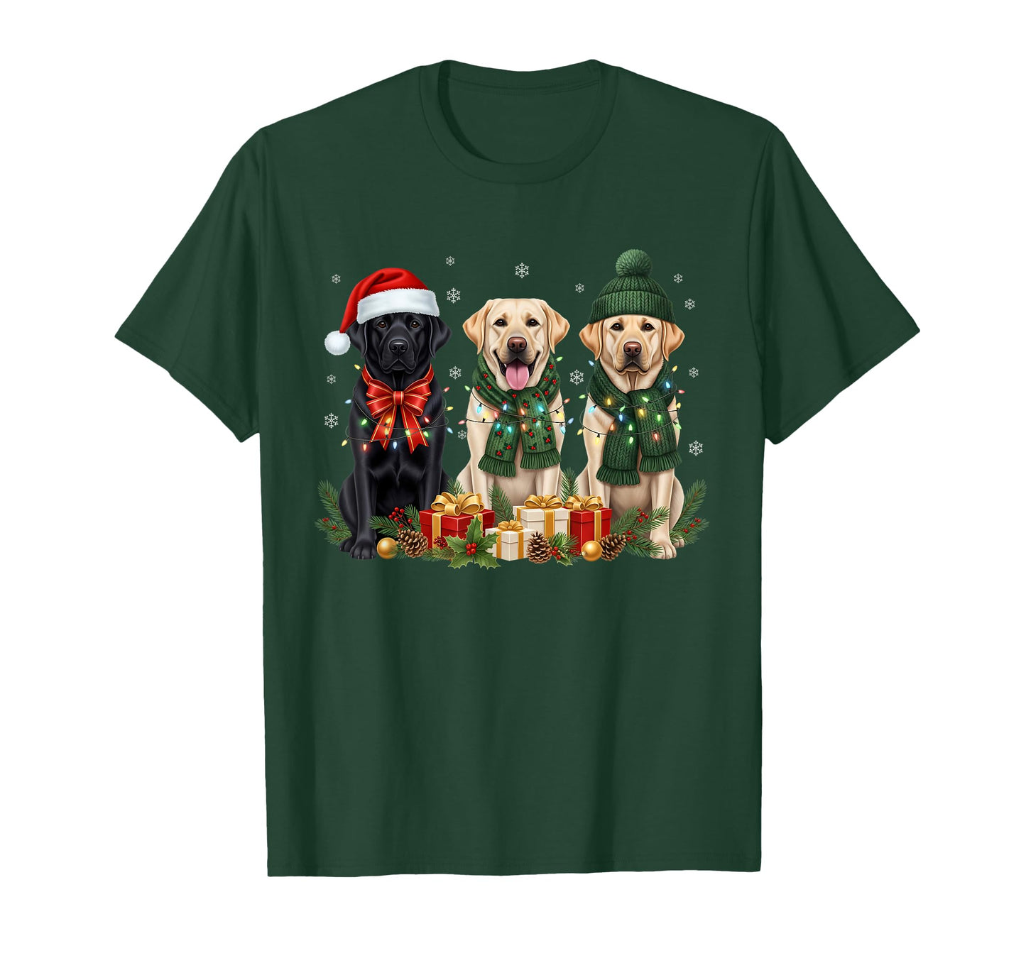 Labrador Retriever Christmas Dog Matching Family Pajama Xmas T-Shirt