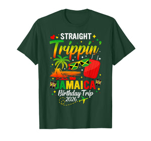 Straight Trippin' Jamaica Vacation 2026 Birthday Family Trip T-Shirt