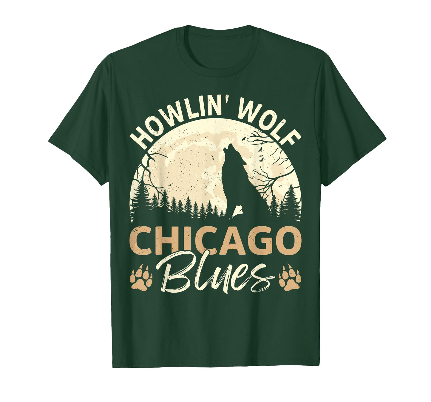 Howlin' Wolf Chicago Blues Fans for Music Lovers Night Vibes T-Shirt
