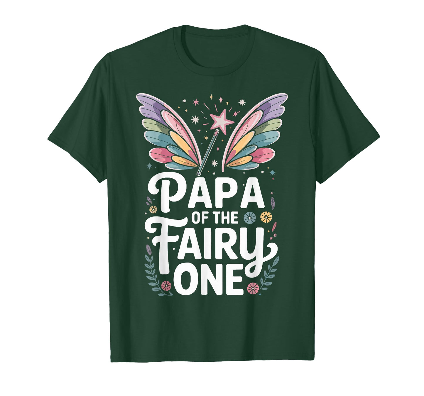 Papa of The Fairy One Family Birthday T-Shirt