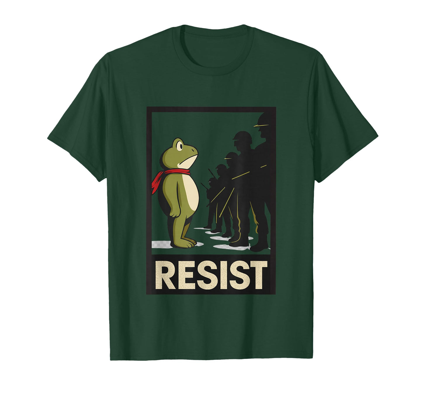 Funny Vintage Portland Frog Protest for Men and Women T-Shirt