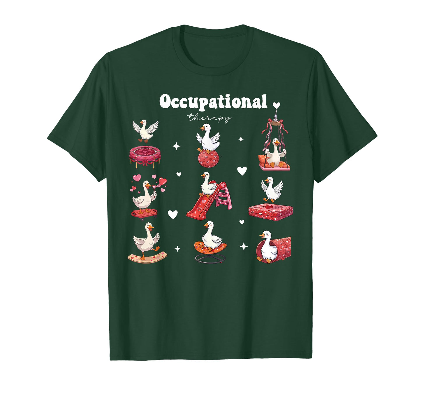 Valentines Occupational Therapy Silly Goose OT Therapist T-Shirt