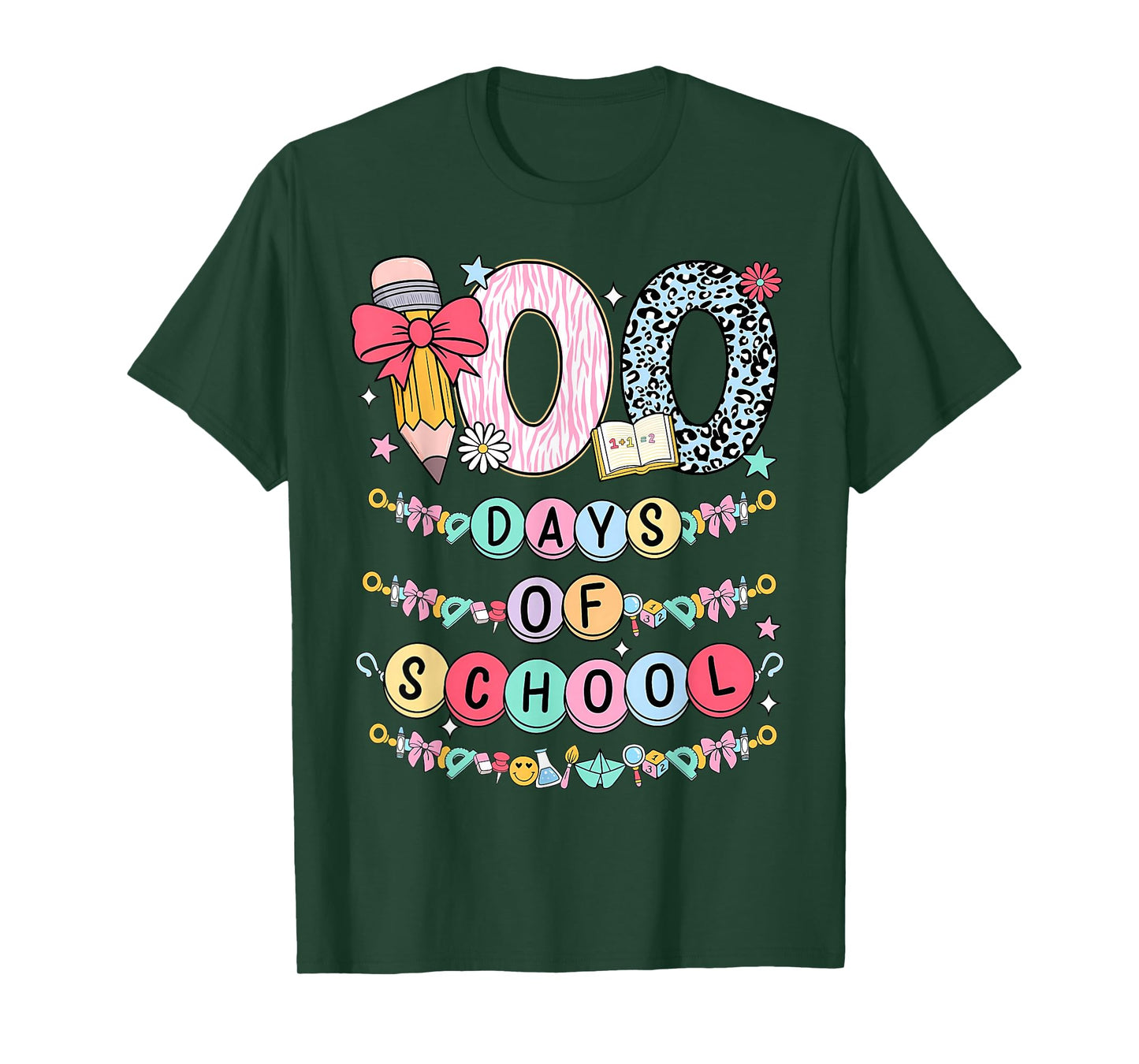 100 Days of School Friendship Bracelets 100 Days Smarter Kid T-Shirt