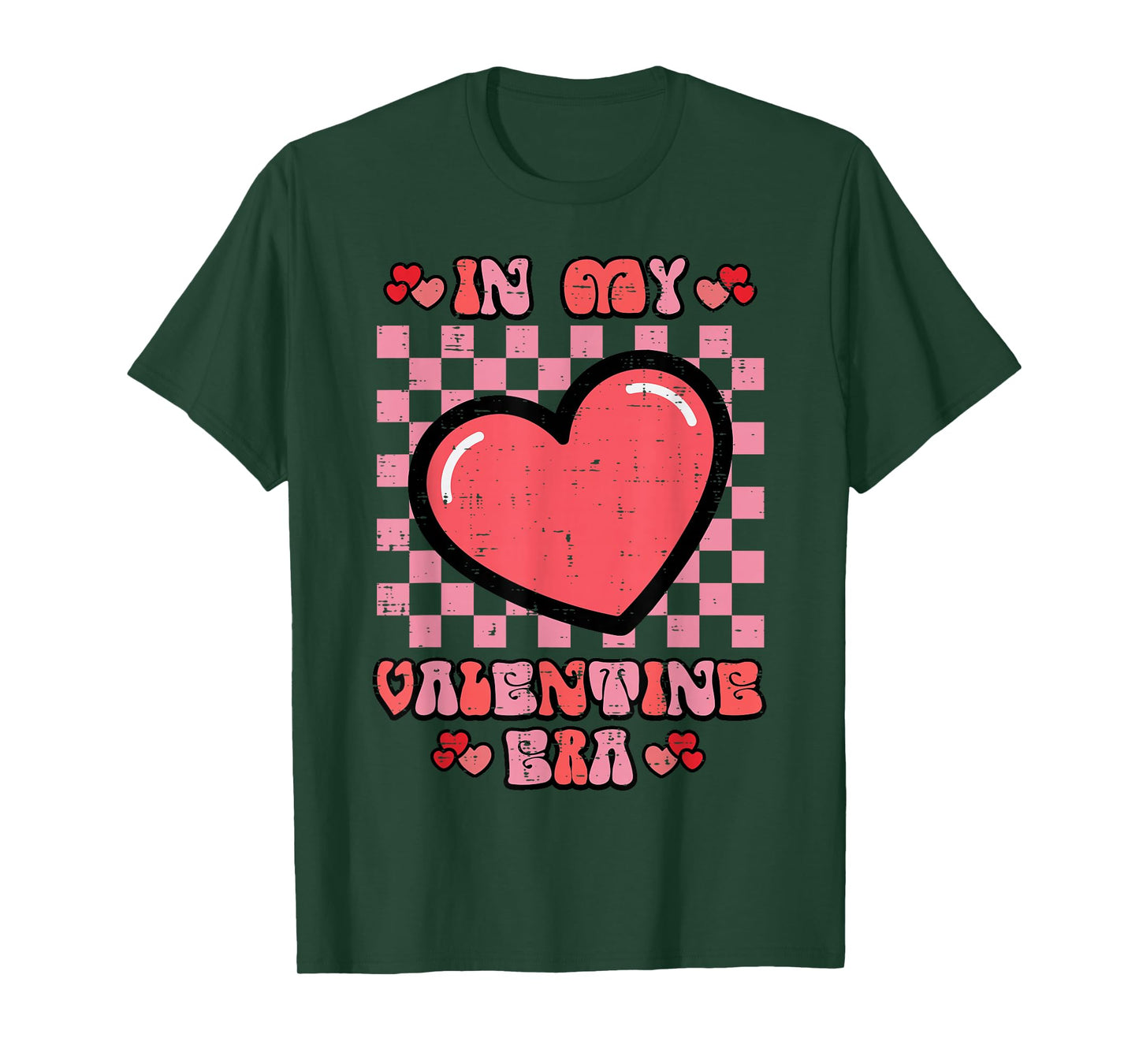 in My Valentine Era Heart Retro Valentines Day Men Women T-Shirt